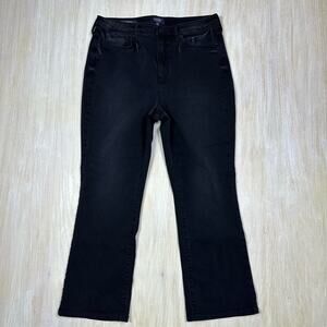NYDJ Black Slim Bootcut Sure Stretch LiftxTuck Technology High Rise Jeans 12